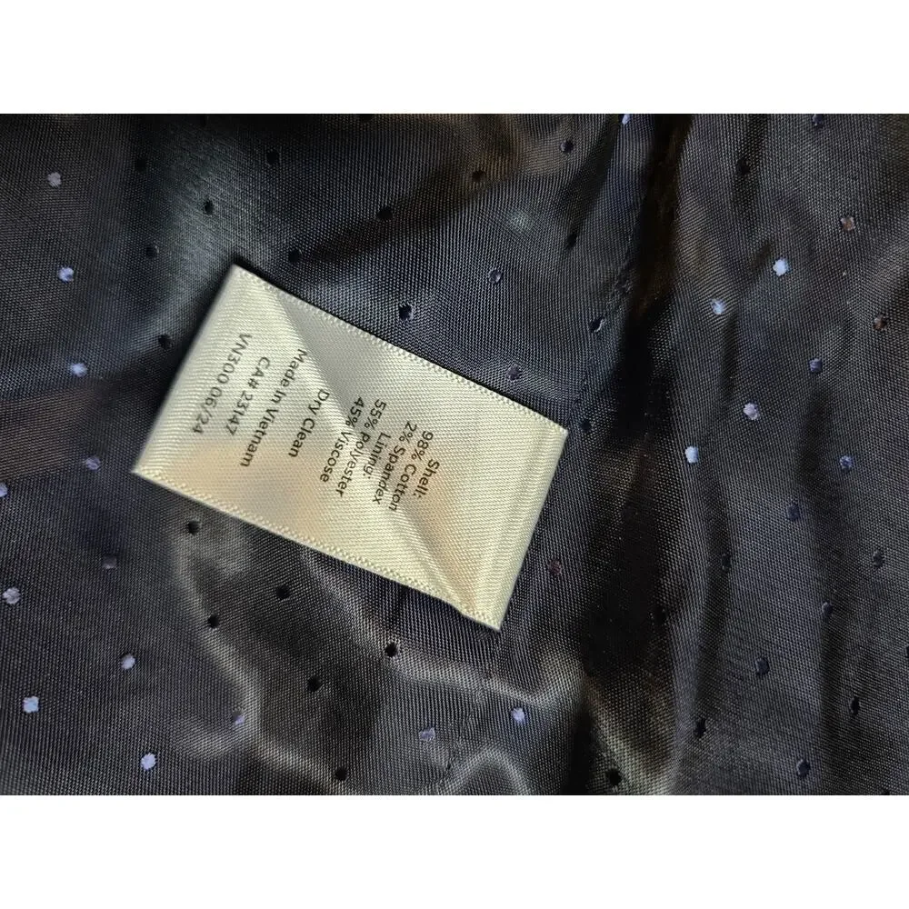 Talbots Blue Velvet Blazer Women's Size 16W Petite NWT Career Preppy Academia - Picture 8 of 8